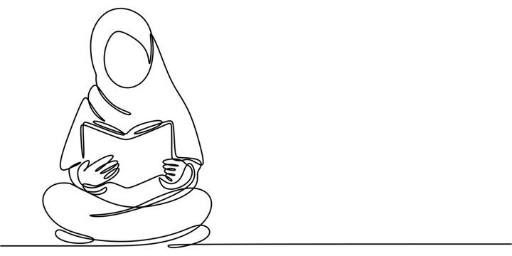 line art woman reading book clip art preview