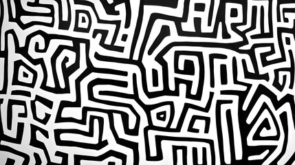 Abstract black lines