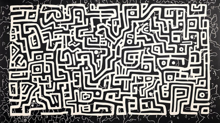 Obraz premium Intricate maze patterns