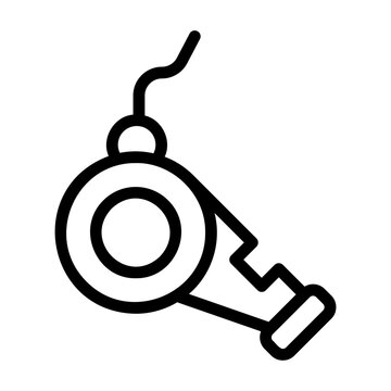 recommend clip art: whistle Line Icon