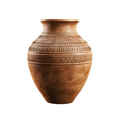 Exquisite Earthenware Vase with Intricate Patterns and Designs