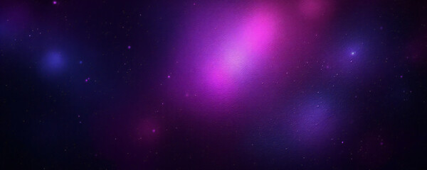 Obraz premium A glowing purple nebula in a starry night sky, with radiant lights and particles creating a dynamic, animated backdrop