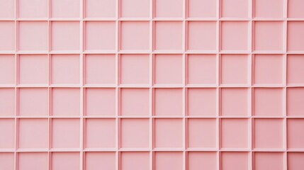 Photo of, Pink background with minimalist grid patterns for design, banner template