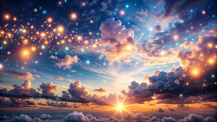 Fototapeta premium sunrise over the mountains