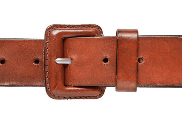 Leather belt isolated