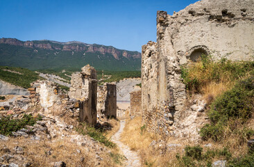 The Abandoned village of Esco, Zaragoza, Aragon, Spain