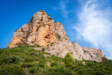 Fototapeta premium The Cliffs and Landscape of Agüero, in the province of Huesca, Aragon, Spain