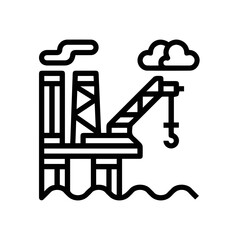 Oil icon symbol vector image Illustration
