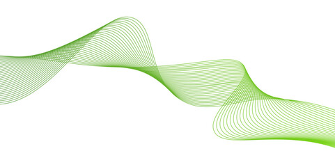 Abstract green waves background,Abstract green wavy lines. Colorful vector background.green wave melody lines on white background,Abstract green wave lines pattern background. green wave lines frame,	