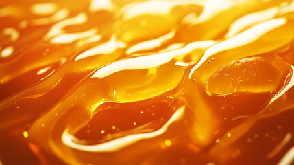 Smooth Honey Waves with Shiny Highlights