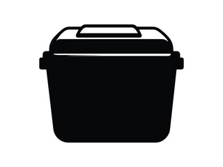 Back to School Lunchbox Silhouette Icons