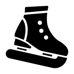 ice skating Solid icon