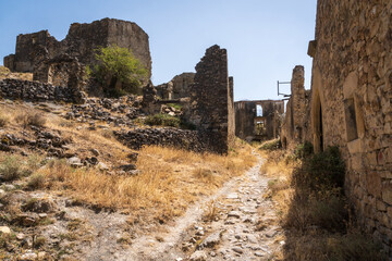 The Abandoned village of Esco, Zaragoza, Aragon, Spain