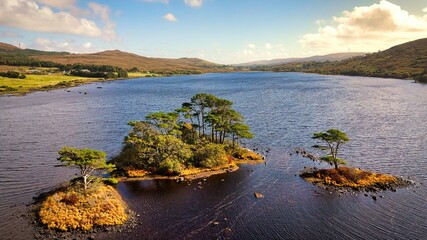 Beautiful Connemara National Park in the County Galway in Ireland