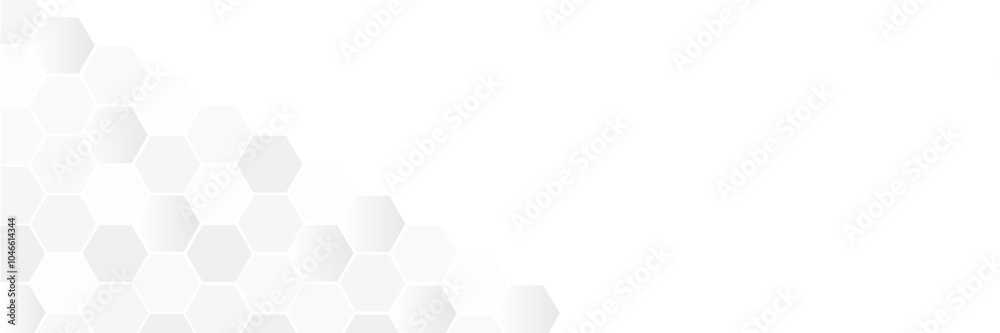 Aufkleber Vector hexagons pattern. Geometric abstract background with simple hexagonal elements. Medical, technology or science design