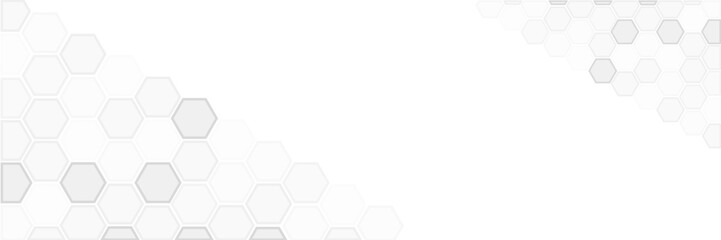 Vector hexagons pattern. Geometric abstract background with simple hexagonal elements. Medical, technology or science design