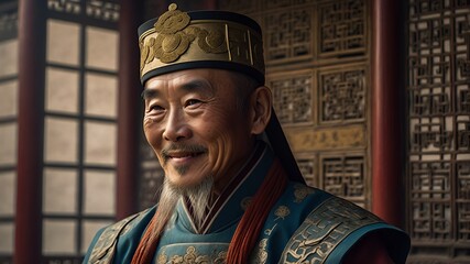 Fototapeta premium a Chinese government official during the royal period