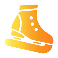 ice skating Gradient icon