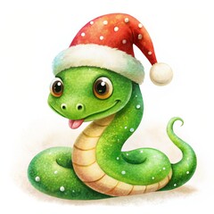 Fototapeta premium New Year Snake Illustration