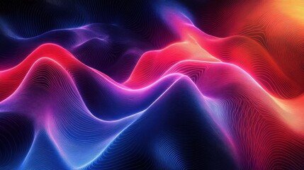 Obraz premium Abstract neon designs with thick lines