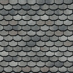 Asphalt camelot roof  seamless texture and background