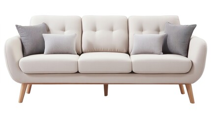 Fototapeta premium Elegant Furniture, Featuring Minimalist Design, Natural Materials, and Functional Aesthetics for Modern Living Spaces