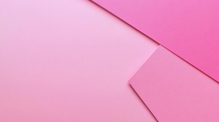 Photo of, Pink background with minimalist retro shapes for design, banner template