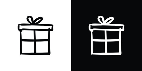 Gifts holiday party hand drawn design. Vector illustration