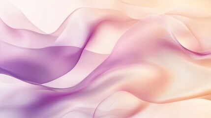 Obraz premium Abstract background with smooth pastel waves, creating a sense of elegance and fluidity, perfect for various design projects