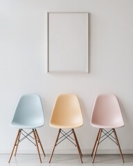 Blank Wall Frame Chairs.