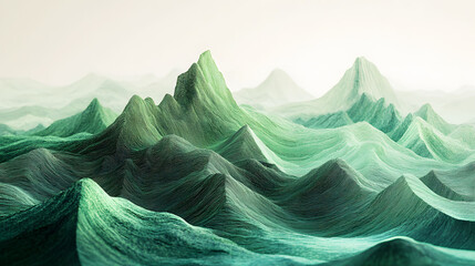 Abstract mountain landscape