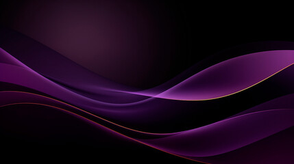 Purple abstract background with lines, stripes. Wavy text area for card, banner, flyer, design