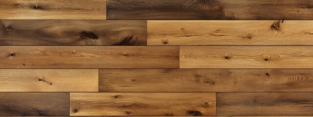 Beautiful oak flooring looks warm and inviting with a rich lacquered surface.