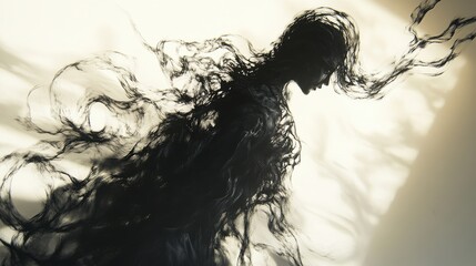 Fototapeta premium Abstract shadow art