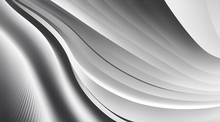 Abstract white background with smooth wavy lines