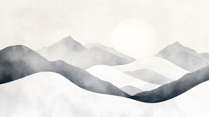 Serene mountain landscape