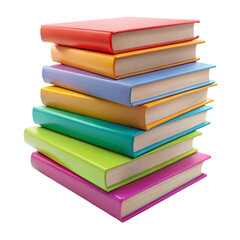 A stack of colorful books