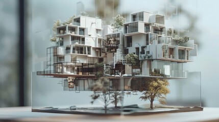 Augmented Reality in Architectural Design, innovative technology enhancing real-world landscapes with interactive 3D models for immersive spatial visualization and planning