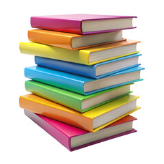 Fototapeta premium A stack of colorful books