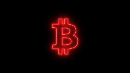 Bit Coin Icon on black background. Exploring the Future of Finance: Bitcoin, Cryptocurrency, and the Digital Currency Revolution in Blockchain Technology and Financial Services