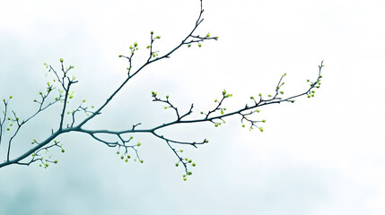 Elegant branches in bloom