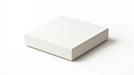 Naklejka premium A white box with a pattern on it