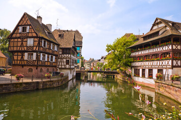 Obraz premium Old town of Strasbourg city, France.