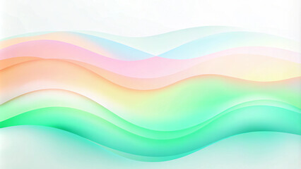 Abstract colorful wave background, simple clean background image for PowerPoint. abstract soft gradient green background with lines. Abstract background with green gradient waves.