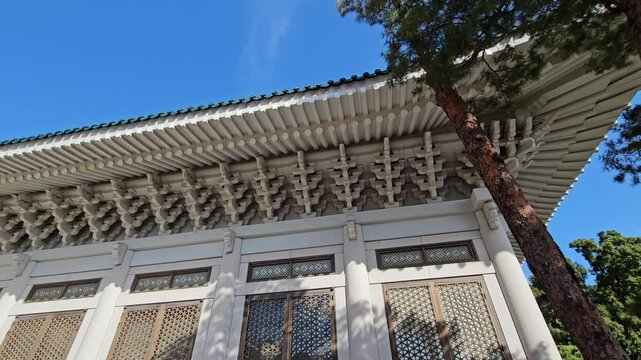 Korean Traditional Design of Design Cheong Wa Dae Blue House in Seoul, South Korea