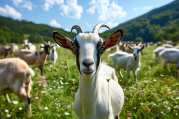 Obraz premium goat looking at camera