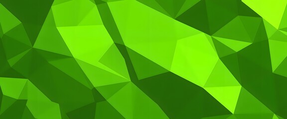 Lime Green Polygon Background