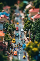 Obraz premium Artisans at a suburban pottery studio winter fair display creations in a snowy setting.