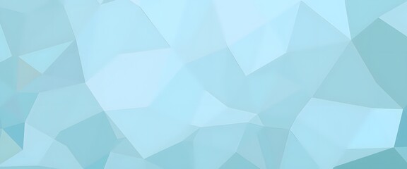 Fototapeta premium Light Blue Teal Polygon Background