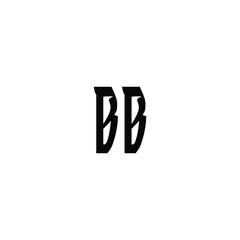 BB monogram logo design letter text name symbol monochrome logotype alphabet character simple logo